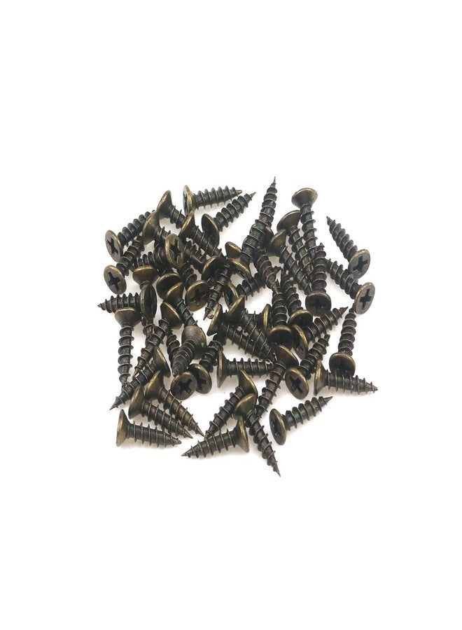 Geesatis 8 Pcs Metal Box Hasp Lock Toggle Latch Catch Decorative Hasp Box Latch Hasps for Jewelry Wooden Case Boxes, with Mounting Screws, Green Bronze - Image 5